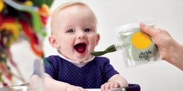 It's a 'Doddle'! New refillable pouches make it easier to feed children on the go